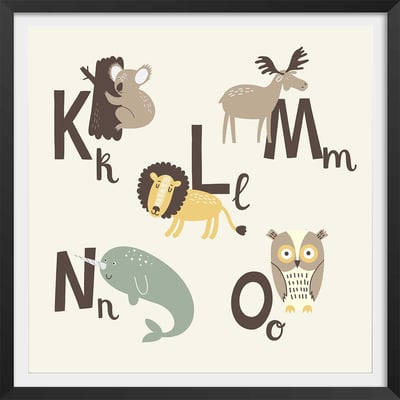 Affiche enfant klmno HEXOA