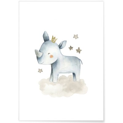 Affiche Bébé Rhino L'AFFICHERIE