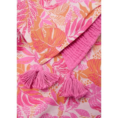 Serviette de plage feuilles MANGO TEEN