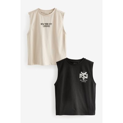 Débardeurs à motif coupe classique, lot de 2 NEXT