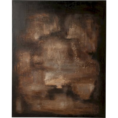Tableau abstrait sur toile, Cadre bois de pin RECOLLECTION