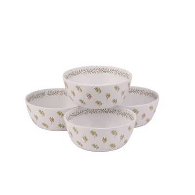 Set of 4 Fruit Melamine Cereal Bowls WILLIAM MORRIS AT HOME
