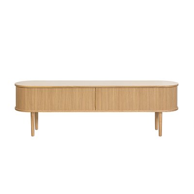 Meuble TV vintage bois avec rangements 2 portes coulissabtes L180 cm EPIC MILIBOO