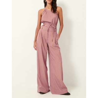 Pantaloni a gamba larga a righe, con pinces, PROVENCIA SESSUN