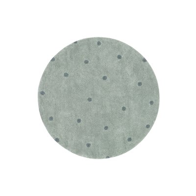 Tapis Rond en coton  à pois CHASSE AUX CHAMPIGNONS LORENA CANALS