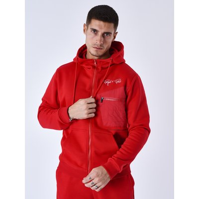Veste à capuche avec empiècement bi-matière PROJECT X