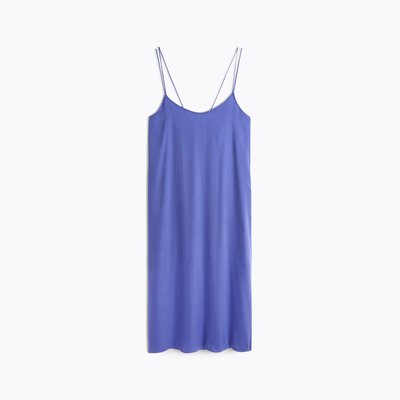 Chemise de nuit longue col rond en satin de viscose, MARGOT LAURENCE TAVERNIER
