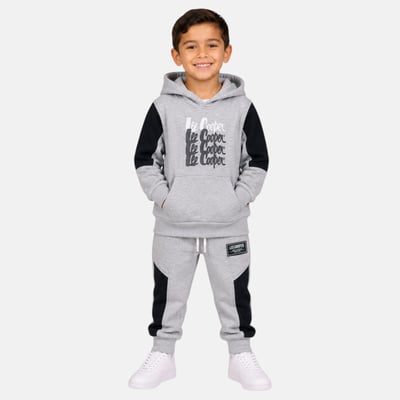 Ensemble sweat à capuche et pantalon de jogging cargo, poche kangourou CREW LEE COOPER