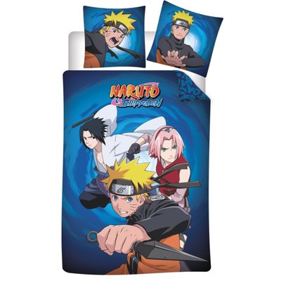 Parure de Lit Coton Enfant Réversible Sakura NARUTO SHIPPUDEN