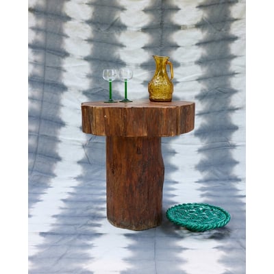 Table de salon en bois brut Donna N°1074 - Bon état DEBONGOUT