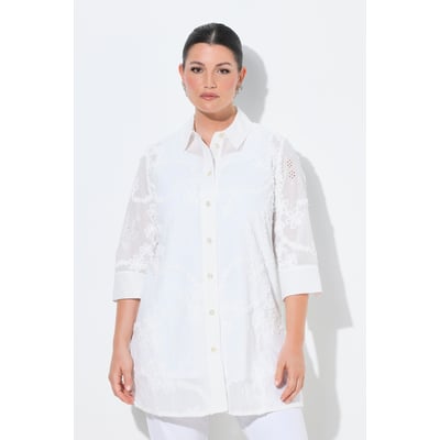 Chemisier long avec broderies ULLA POPKEN