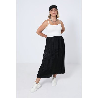 Jupe longue en jacquard uni satiné JEAN-MARC PHILIPPE