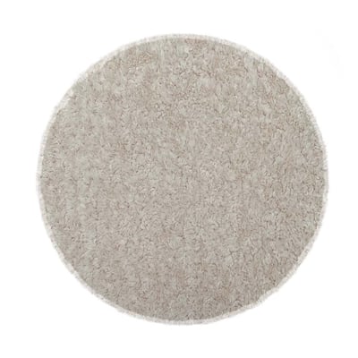 Galette de chaise ronde en tissu bouclette OPJET