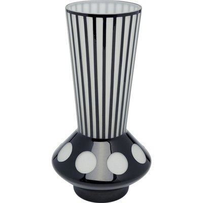 Vase Brillar noir et blanc 40cm KARE DESIGN