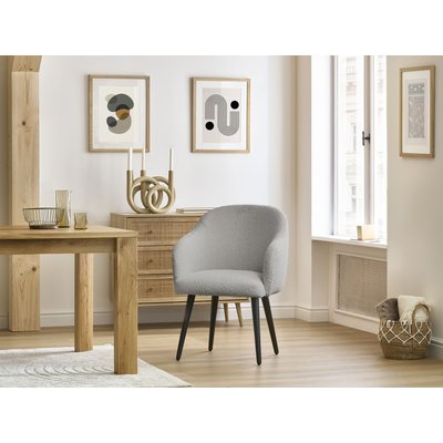 Lot de 4 chaises tissu bouclette, SOPHIE BOBOCHIC