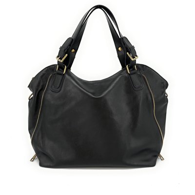 Grand sac à main en cuir lisse italien CAMELIA OH MY BAG