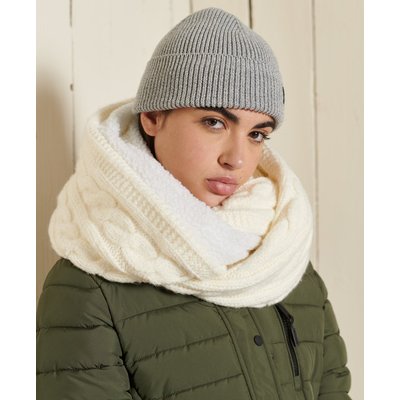 Snood en maille torsadée en tweed SUPERDRY