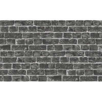Papier peint en trompe l'oeil "Mur en briquettes" HOME MAISON