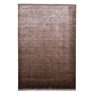 Tapis tissé main en viscose et laine vierge THEKO