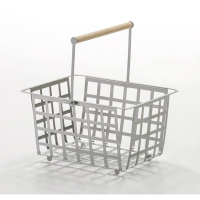 Panier de rangement et décoratif en métal,avec poignée,  taille semi grande, ZESTA DON HIERRO