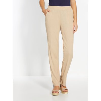 Pantalon en tissu créponné COULEURS ET PRIX