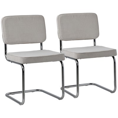 Chaises cantilever Maria en velours, lot de 2, MARIA HAPPY GARDEN