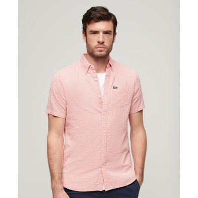Chemise à manches courtes en coton gaufré SUPERDRY