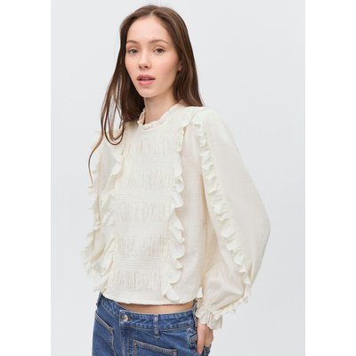 Blouse froncée volants MANGO TEEN