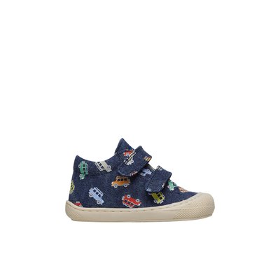 Chaussures premiers pas en tissu avec imprimé voitures COCOON VL NATURINO