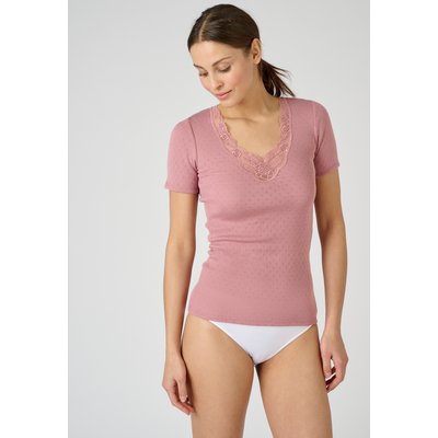 Tee-shirt col dentelle Thermolactyl Fancy Degré 4 DAMART