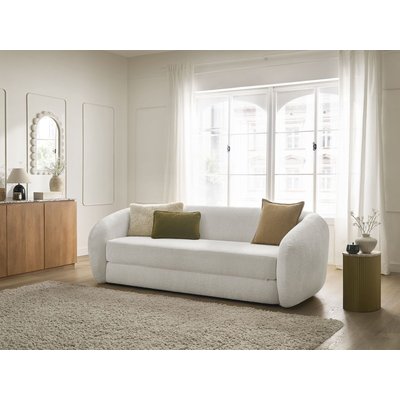 Canapé droit convertible 3 places en tissu texturé, NEYO BOBOCHIC