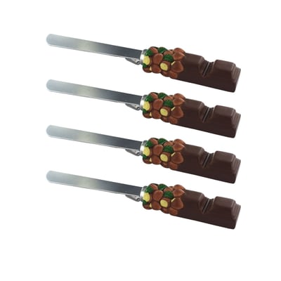 Set de 4 ustensiles spatule pâte à tartiner et spatule DISPLAY FACKELMANN