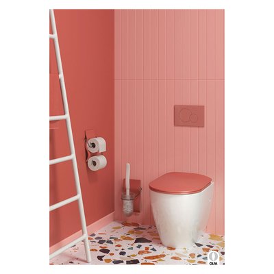 Abattant OLFA wood slim avec descente assistée en coloris uni HOME MAISON