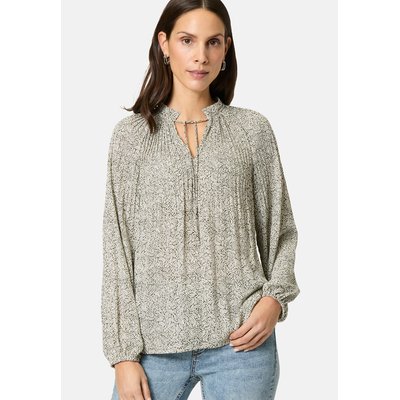 Blouse mit bindedetail und druck ZERO