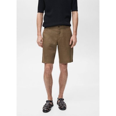 Bermuda slim-fit 100 % lin MANGO MAN