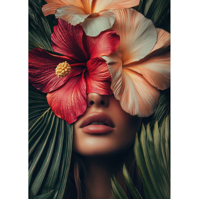 Tableau Sur Verre Synthétique Portrait Vision Florale FLEUR CEANOTHE