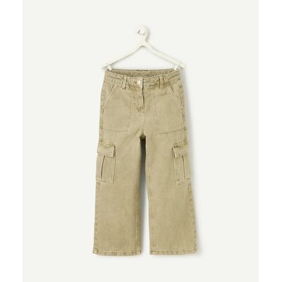 Recycled Cotton Cargo Trousers with Wide Leg TAPE A L'OEIL