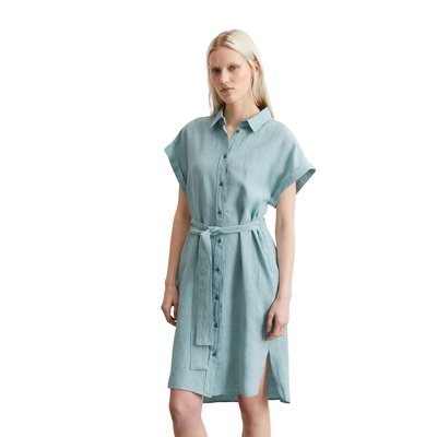 Robe en lin relaxed avec ceinture à nouer MARC O'POLO