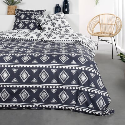 Parure de lit 2 personnes imprimé ethnique coton SUNSHINE ADA TODAY