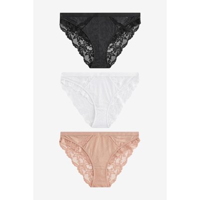 Culottes avec liseré dentelle, lot de 3 NEXT
