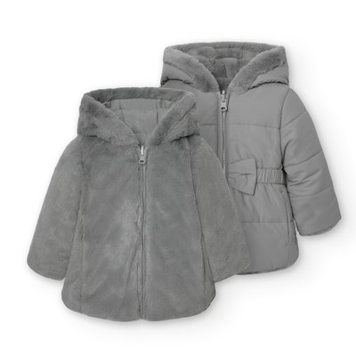 Parka réversible à capuche et nœud décoratif BOBOLI