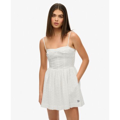 Robe caraco courte brodée SUPERDRY