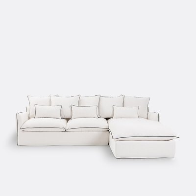 Ecksofa Odna, dickes Leinen LA REDOUTE INTERIEURS