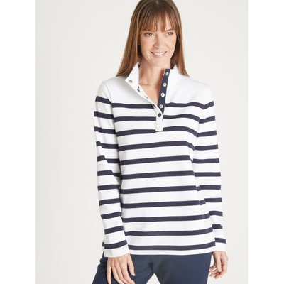 Sweat-shirt col montant rayé DAXON
