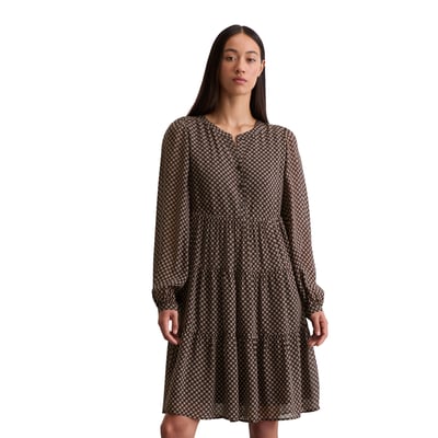 Robe courte à étages regular en crêpe de viscose MARC O'POLO
