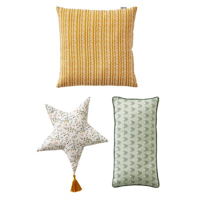 Lot de 3 coussins VERTBAUDET