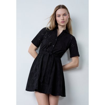 Robe courte broderie manches courtes CARLA BROD ETAM