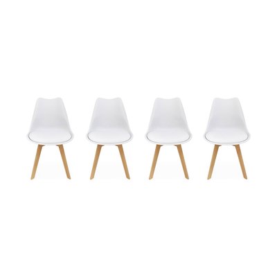 Chaise scandinave acier (lot de 4) NILS SWEEEK