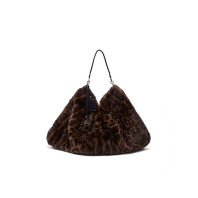 Sac grand format en imitation fourrure LIU JO