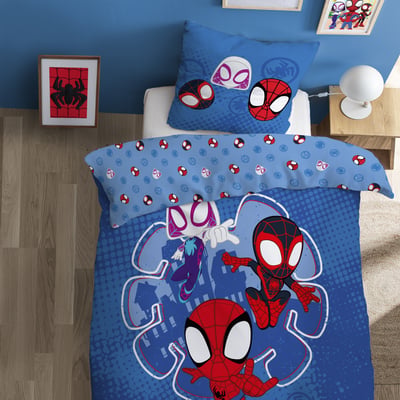 Parure de lit imprimée 100% coton, SPIDEY LITTLE SPIDER-MAN